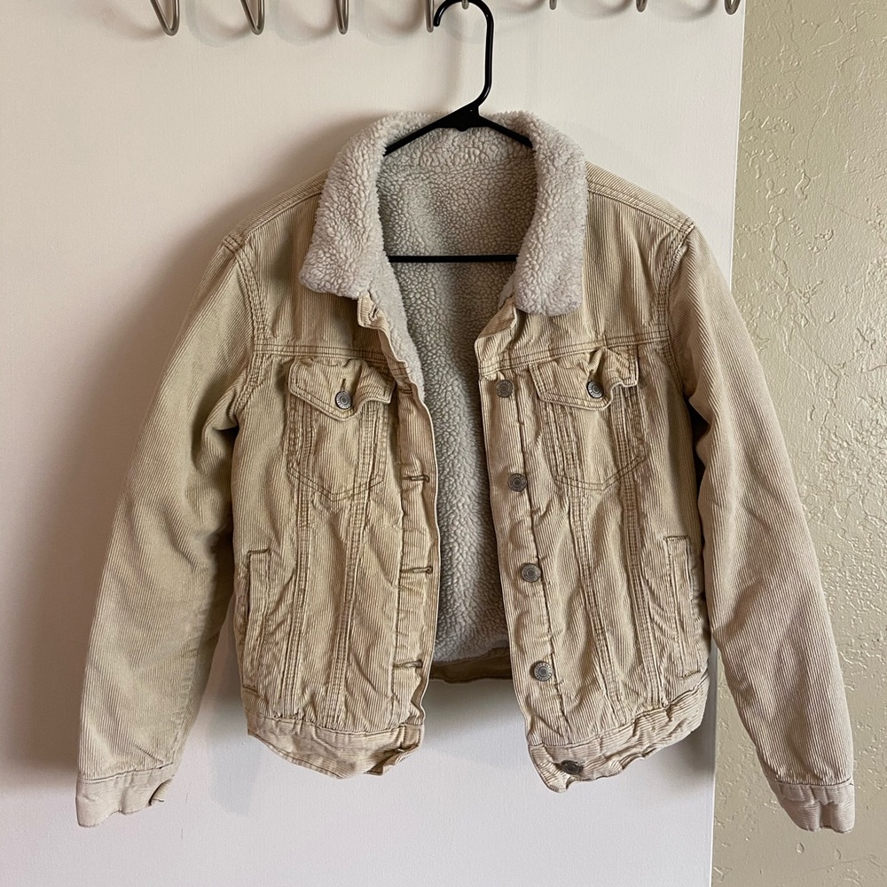 Brandy Melville/J.Galt Corduroy Sherpa Jacket